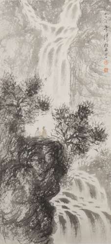 Chinese Landscape Painting, Fu Baoshi Mark