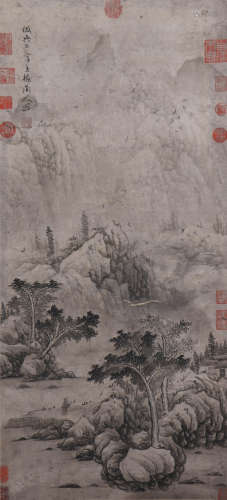 Chinese Landscape Painting, Wu Zhen Mark