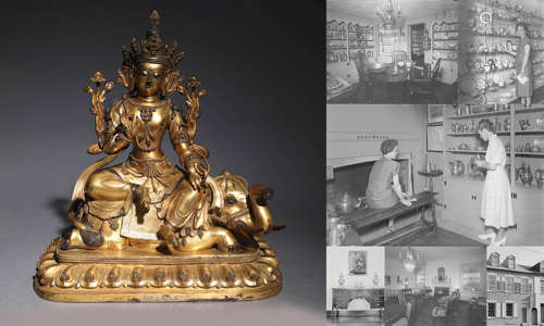 Gilt Bronze Figure of Samantabhadra