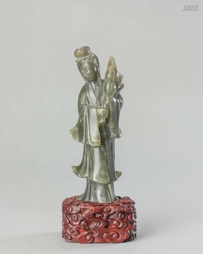 Carved Jade Figure of Magu