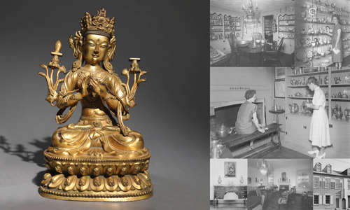 Gilt Bronze Figure of Manjushri