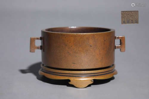 Bronze Double-Eared Censer