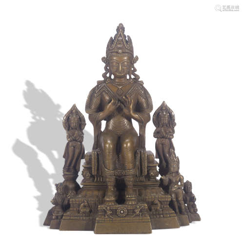 A bronze buddha