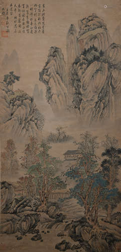 A Xia gui's landscape painting