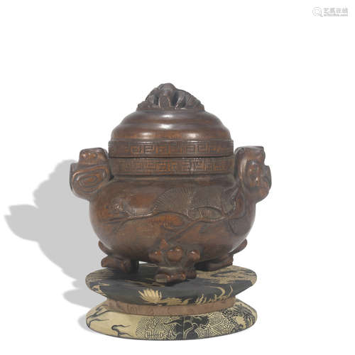 A wood censer