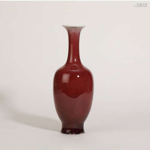 二十世纪 红釉瓶