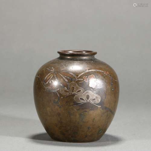 Bronze Gold Painted Jar,China