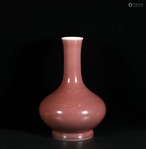 Red Glaze Porcelain Bottle,China