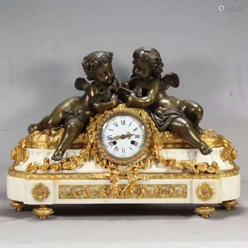 Marble Sculpture Clock