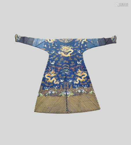 Qing Dynasty Pan-Jin Embroidered Robe,China