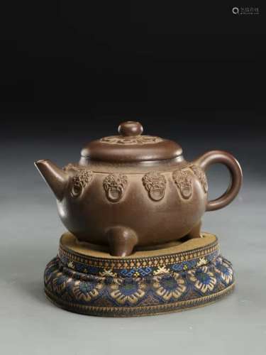 Zisha Tripod Teapot,China