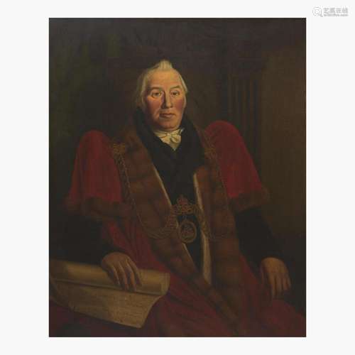 British School (19th Century) Portrait of a Lord Admiral Wea...