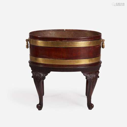 A George III Brass Bound Mahogany Wine Cooler third quarter ...