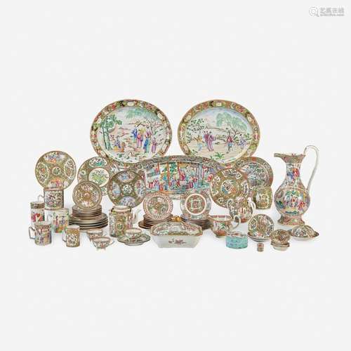 An Assembled Group of Chinese Export Famille Rose and Rose M...