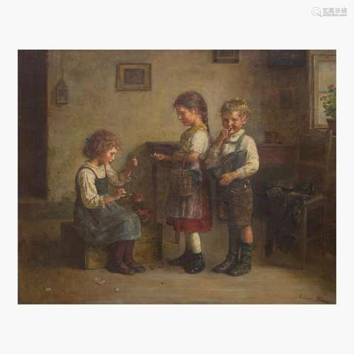 Edmund Adler (Austrian, 1876-1965) How Many for a Penny?