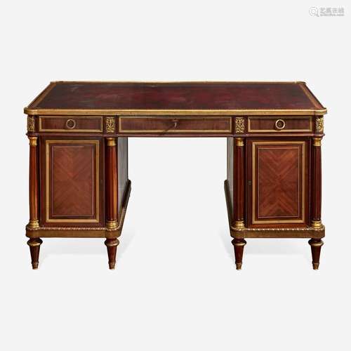 A Fine Louis XVI Style Gilt Bronze Mounted Kingwood and Tuli...