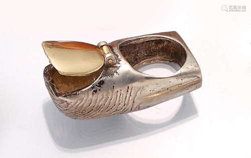 Extraordinary ring with compartment