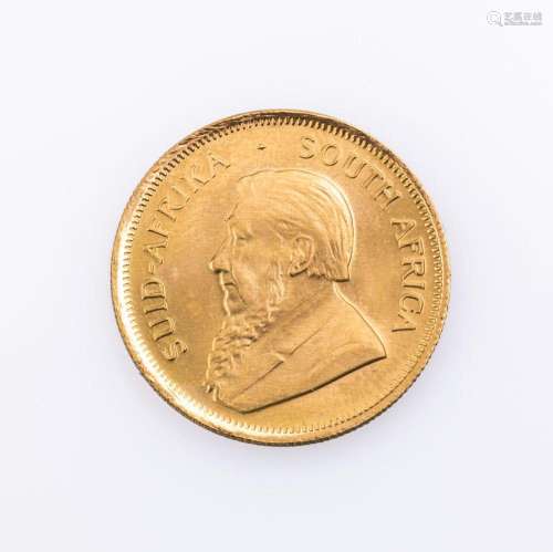 Gold coin, 1/4 Krugerrand, South Africa, 1985