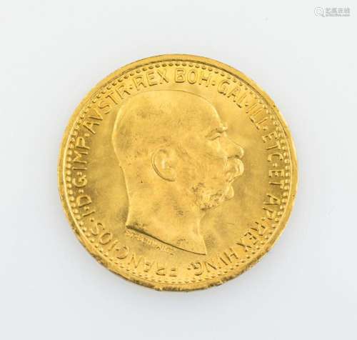 Gold coin 10 kroner 1912, Austria-Hungary