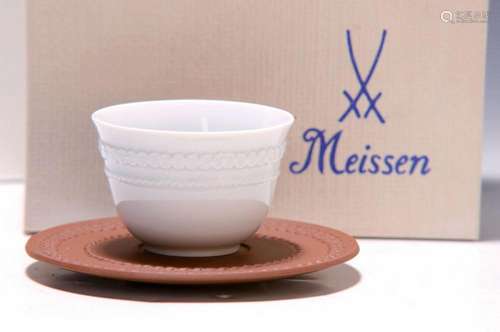 4 relief cups, Meissen, based on designs by J.J