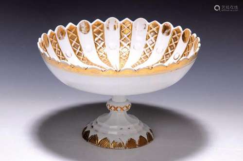 foot bowl, Meissen, around 1830/40, porcelain,gold