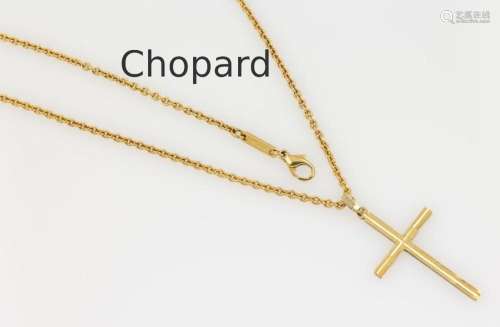 18 kt gold CHOPARD chain with 14 kt gold pendant