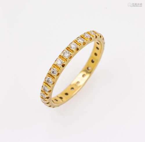 14 kt gold memoryring with brilliants