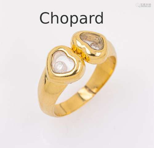 18 kt gold CHOPARD ring with brilliants