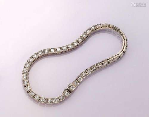 18 kt gold bracelet with brilliants