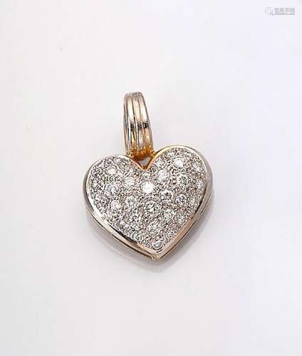 18 kt gold clippendant 'heart'