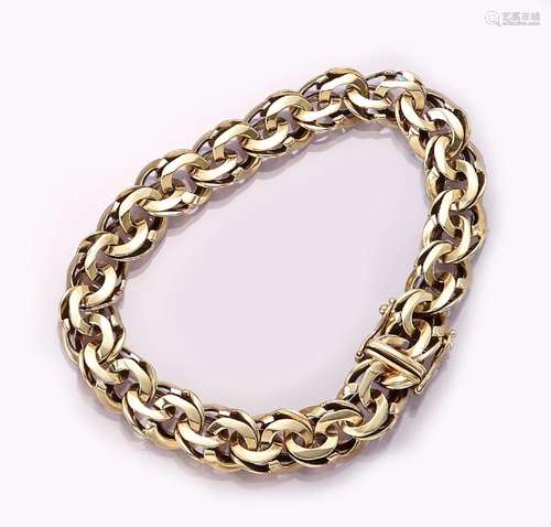 14 kt gold bracelet, YG 585/000