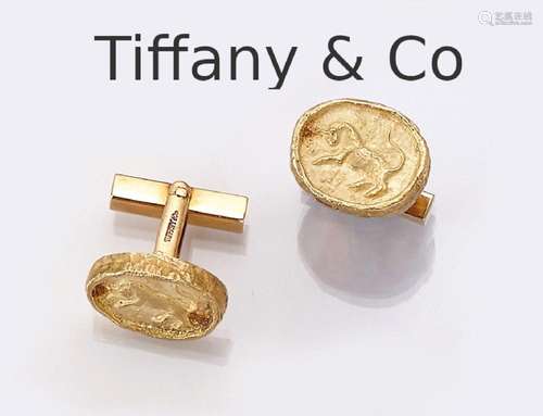 Pair of 18 kt gold TIFFANY & CO cufflinks