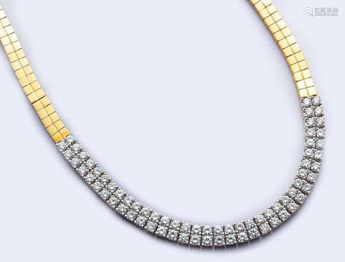 18 kt gold necklace with brilliants