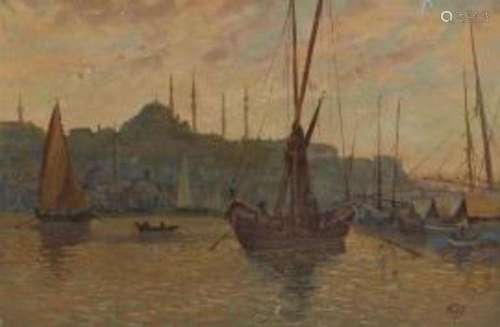 Oil On Canvas Depicting Istanbul