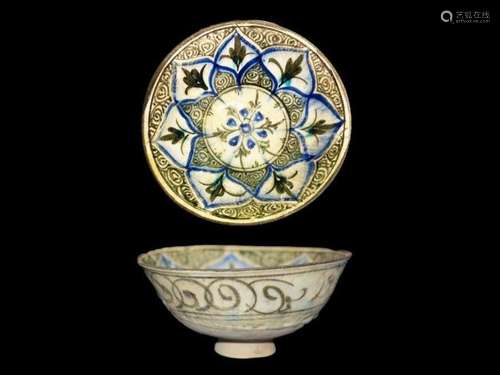 A Raqqa Lustre Footed Bowl, Syria, First half of 13th Centur...