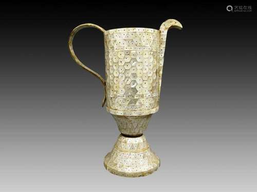 INDO PORTGUESE MOTHER OF PEARL EWER, PROBABLY GUJARAT 18TH C...