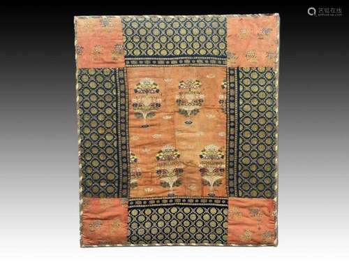 INDIAN SILK FRAGMENT, 19TH/20TH CENTURY