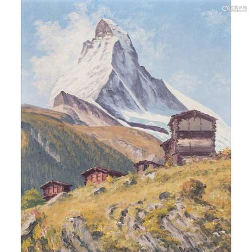 DUPLAIN, AMI-FERDINAND (1893-1966) "Blick auf einen Sta...