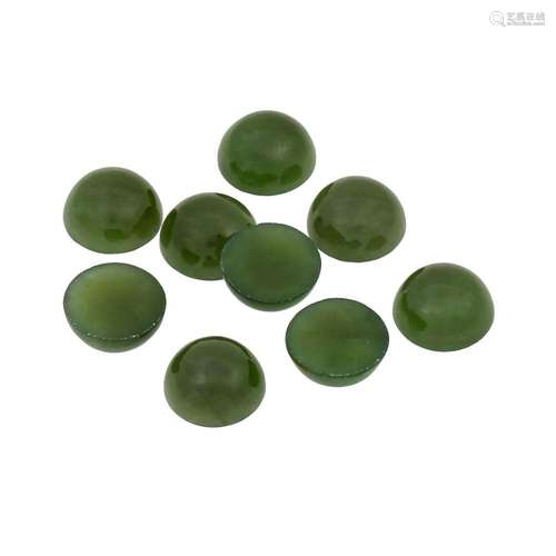 Konvolut Jade von 36,24 ct