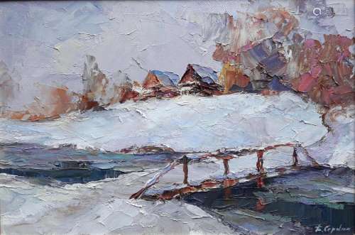 No Reserved Oil painting Winter has come Serdyuk Boris