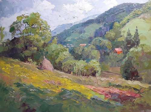 No Reserved Oil painting Mountain expanses Serdyuk