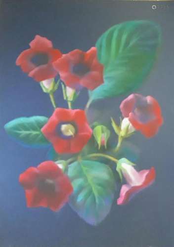 No Reserved Pastel painting Gloxinia Serdyuk Boris