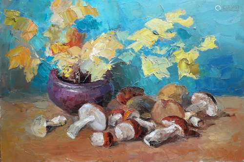 No Reserved Oil painting Mushroom time Serdyuk Boris