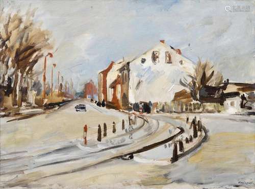 Alfred Knispel (Schwiebus 1898 - Sompolno 1945). Village Str...