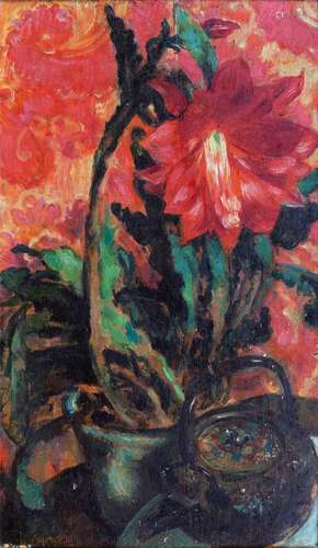 Arthur Illies (Hamburg 1870 - Lüneburg 1952). Red Cactus.