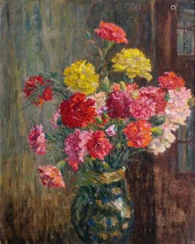 Ernst Eitner (Hamburg 1867 - Hamburg 1955). Carnations.