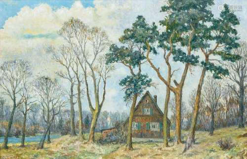 Ernst Eitner (Hamburg 1867 - Hamburg 1955). Landscape near H...