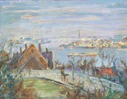 Albert Feser (Hamburg 1901 - Hamburg 1993). View onto the El...