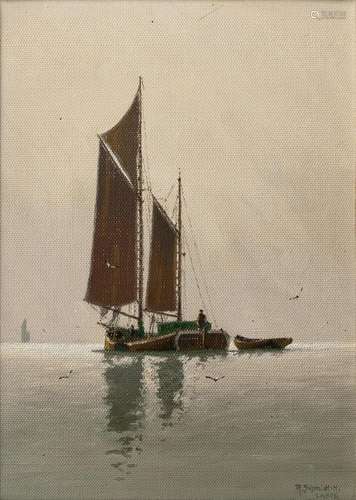 Robert Schmidt-Hamburg (Berlin 1885 - Laboe 1963). Fishing B...