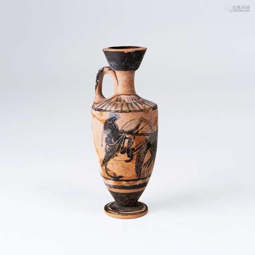 An Attic Black-Figured Lekythos.